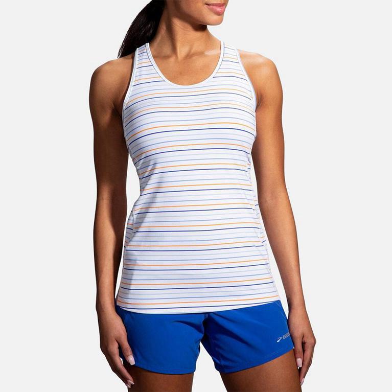 Brooks Pick-Up Running Tank Top - Women's - White (19248-HLIV)